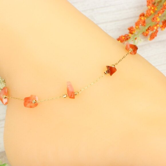 "Handmade Anklet – Elegant & Delicate Jewelry for Women | UNVRC1658 - Picture 1 of 10